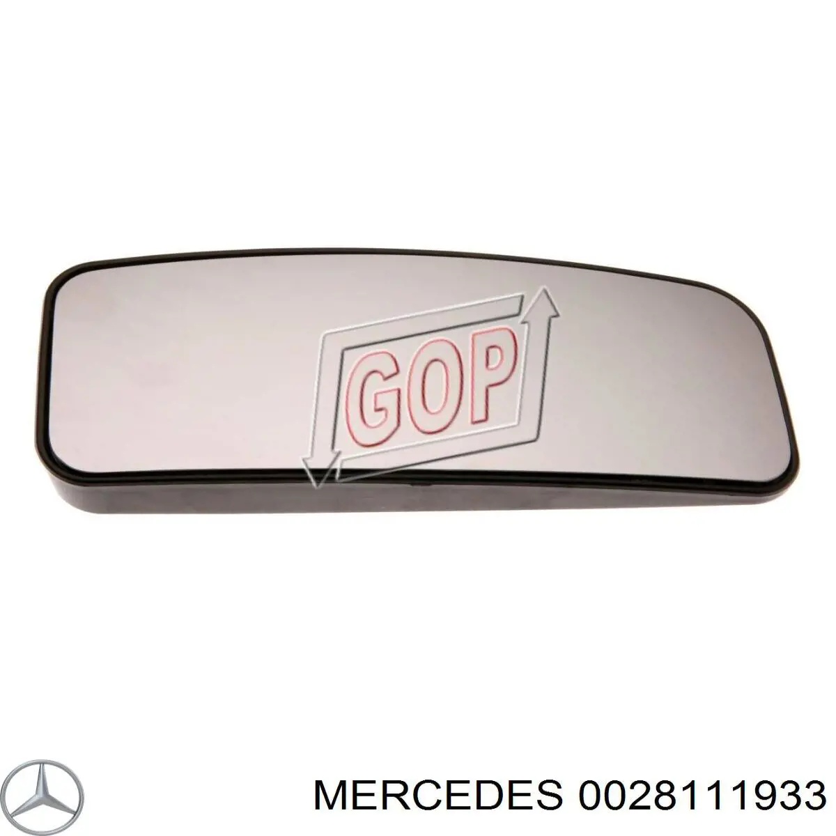 Купить 0028111933 Mercedes Стекло зеркала заднего вида, левого