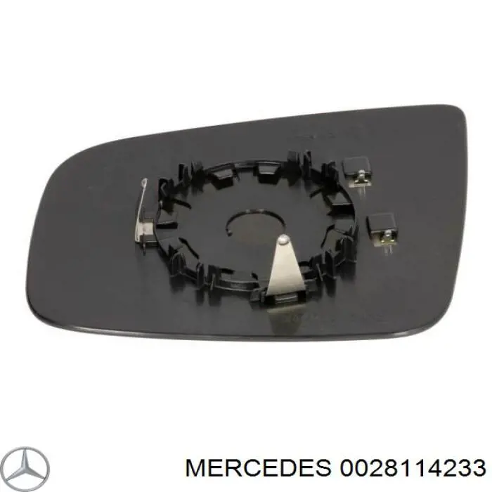 Стекло правого зеркала заднего вида 0028114233 Mercedes