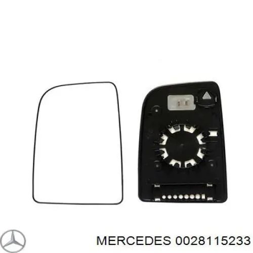 0028115233 Mercedes зеркальный элемент зеркала заднего вида левого
