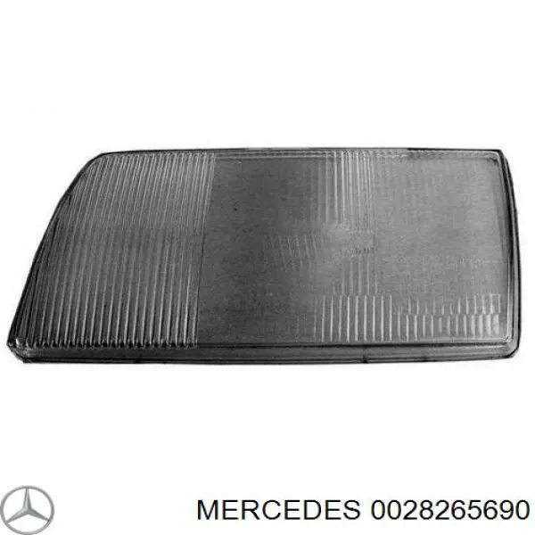 0028265690 Mercedes vidro da luz esquerda