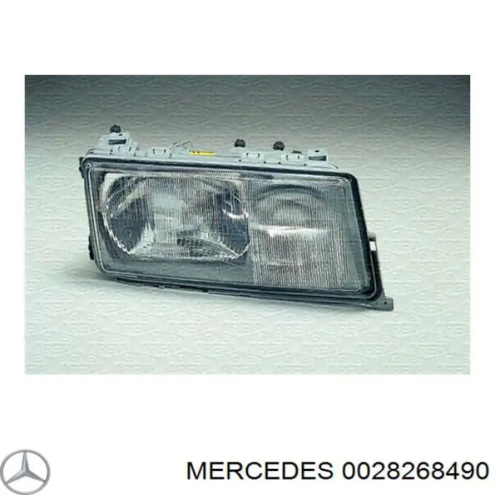 Стекло фары левой 0028268490 Mercedes