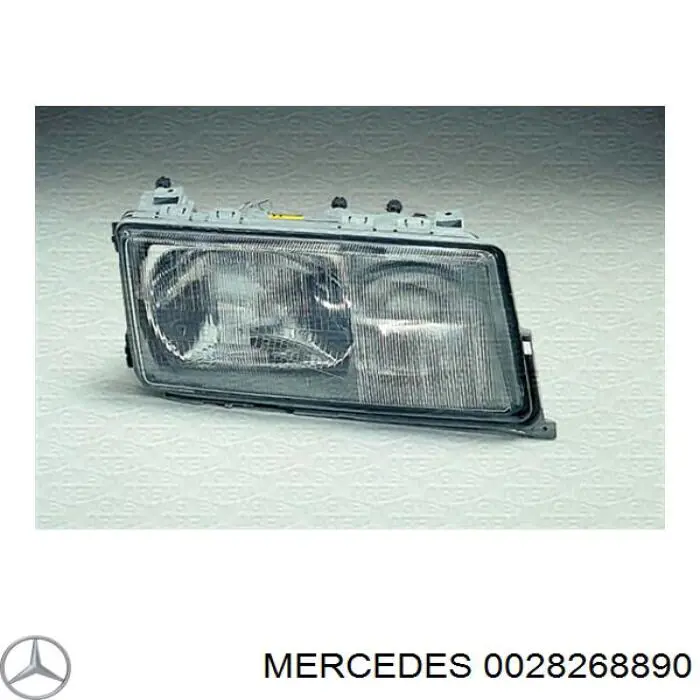 0028268890 Mercedes стекло фары левой