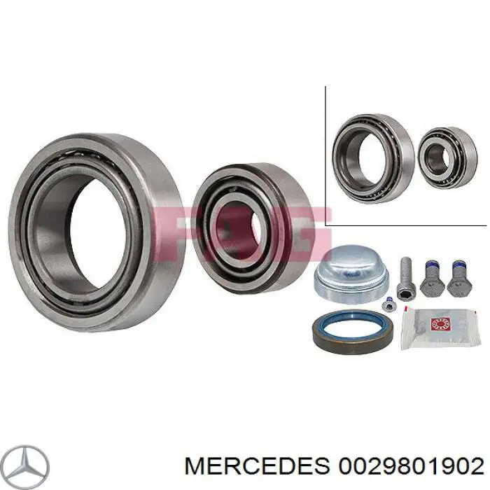 29801902 Mercedes подшипник ступицы передней внутренний