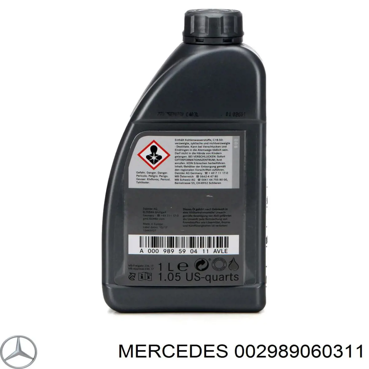 002989060311 Mercedes óleo de transmissão