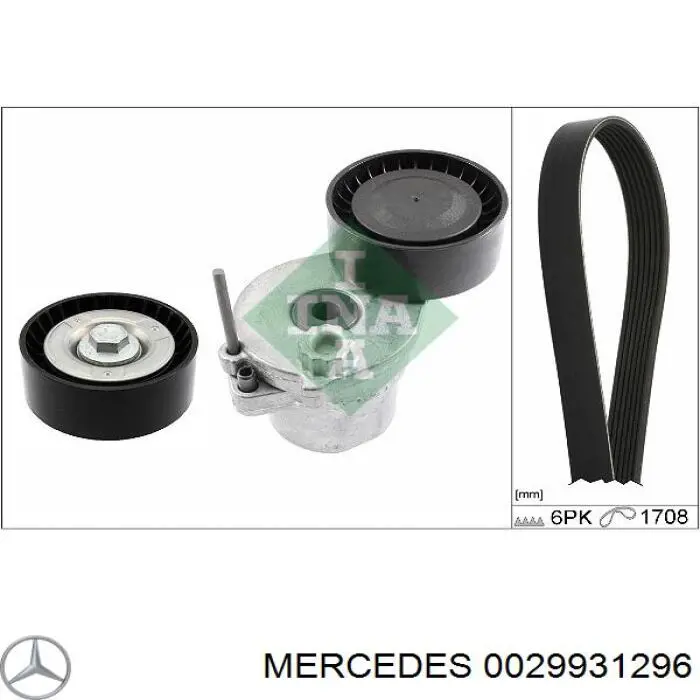 Ремень генератора 0029931296 Mercedes