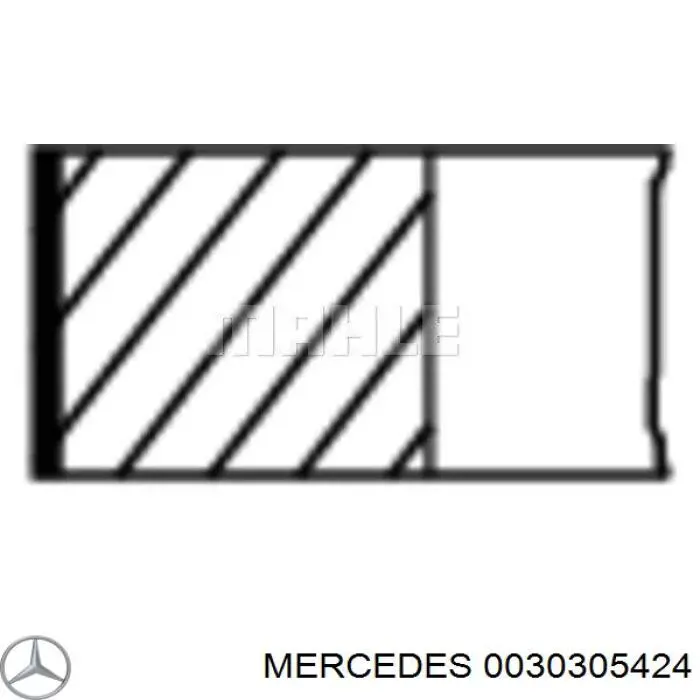 0030305424 Mercedes кольца поршневые комплект на мотор, std.