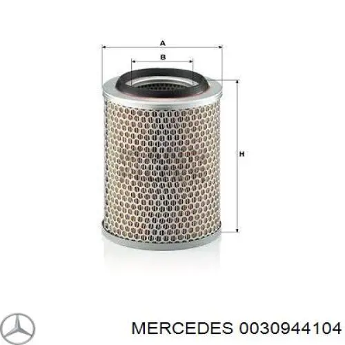0030944104 Mercedes воздушный фильтр