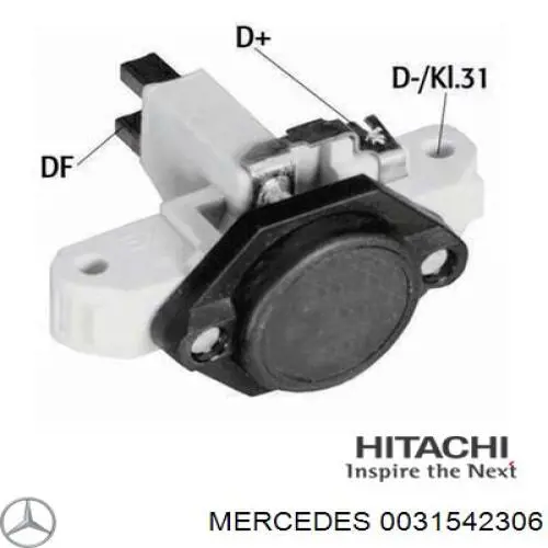 0031542306 Mercedes реле-регулятор генератора (реле зарядки)