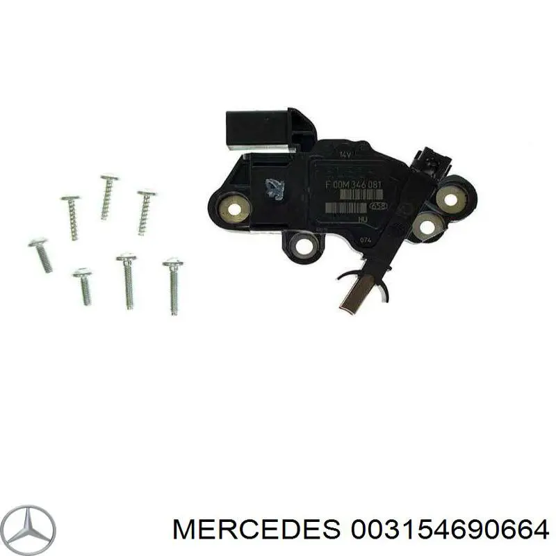 003154690664 Mercedes relê-regulador do gerador (relê de carregamento)