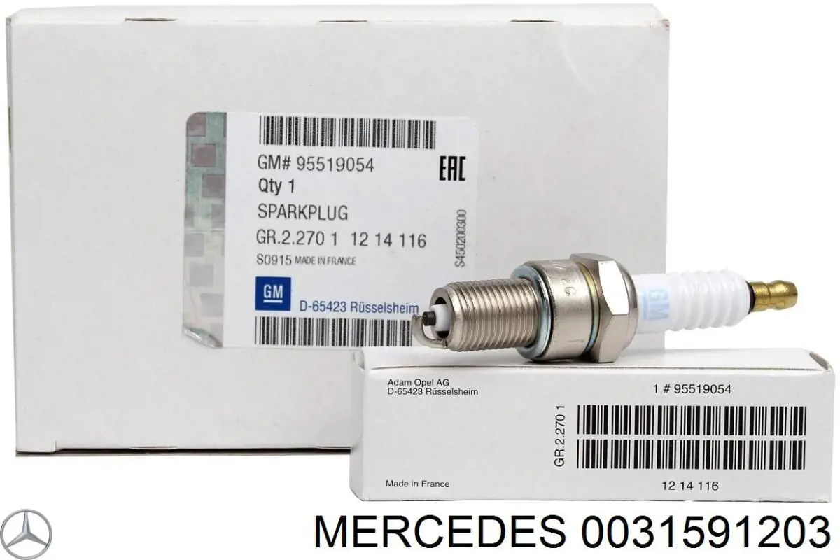 0031591203 Mercedes Свечи зажигания