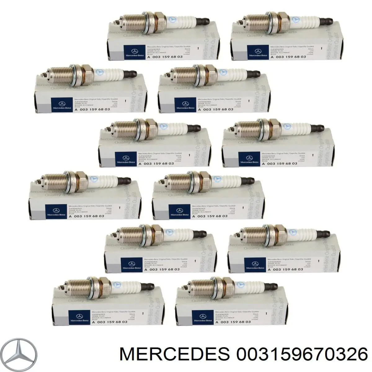 Купить 003159670326 Mercedes Свечи автомобильные