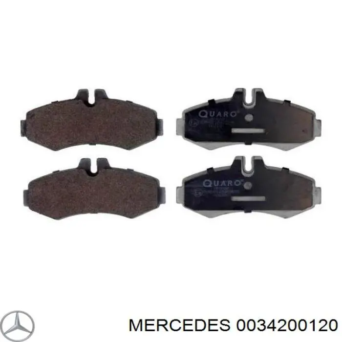 Передние тормозные колодки 0034200120 Mercedes