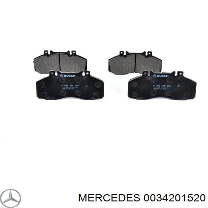 Колодки дисковые  Mercedes 0034201520 цена, от 29.34 USD