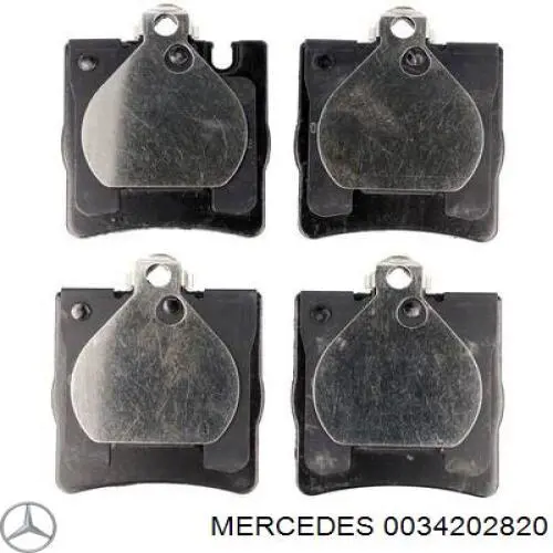 Задние тормозные колодки 0034202820 Mercedes