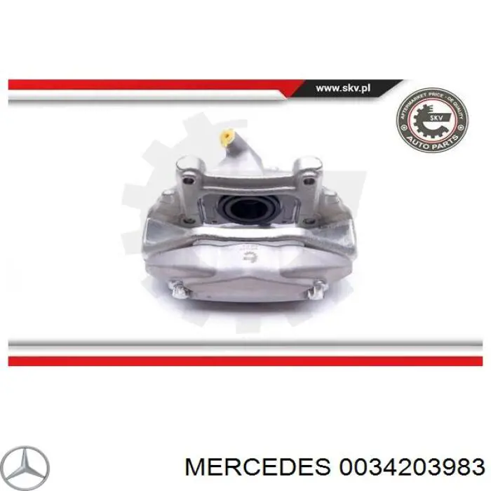 0034203983 Mercedes suporte do freio dianteiro direito