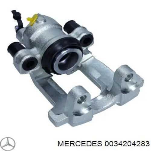 0034204283 Mercedes suporte do freio traseiro esquerdo