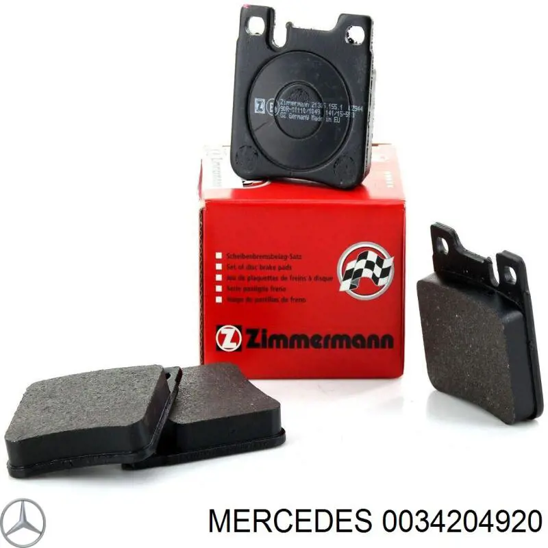 Колодки дисковые  Mercedes 0034204920 цена, от 22.80 USD