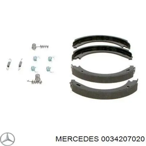 Тормозные колодки стояночного тормоза Mercedes 0034207020 цена, от 14.91 USD