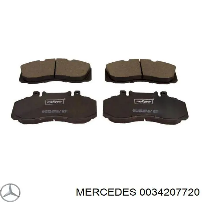 Задние тормозные колодки 0034207720 Mercedes