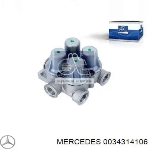 Клапан ограничения давления пневмосистемы 0034314106 Mercedes