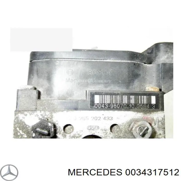Блок управления АБС (ABS) на Mercedes A (W168)
