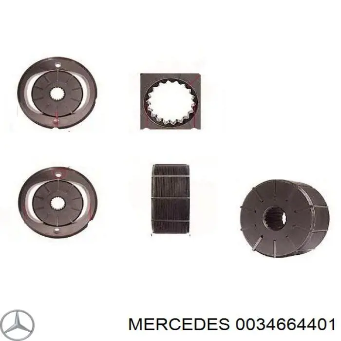 Насос ГУР 0034664401 Mercedes