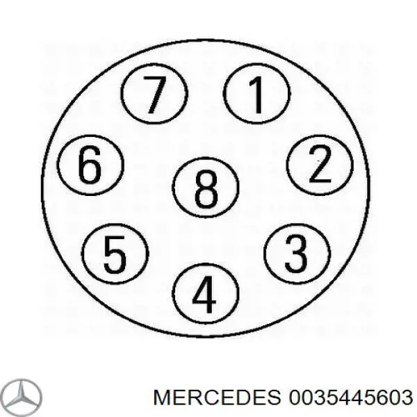 0035445603 Mercedes фонарь задний левый