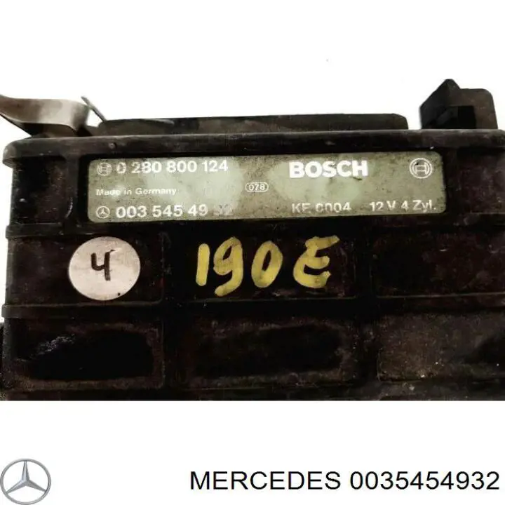 0035454932 Mercedes módulo de direção (centralina eletrônica de motor)