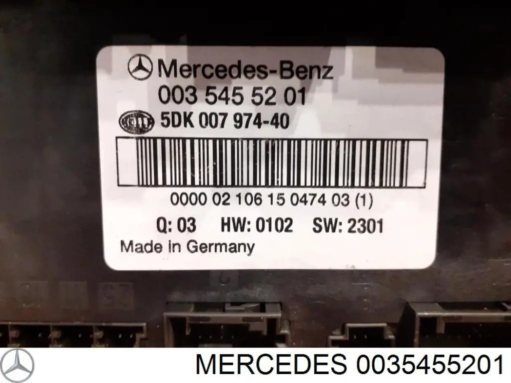 Купить 35455201 Mercedes Блок комфорта