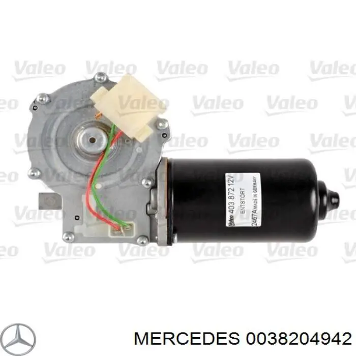 0038204942 Mercedes motor de limpador pára-brisas do pára-brisas