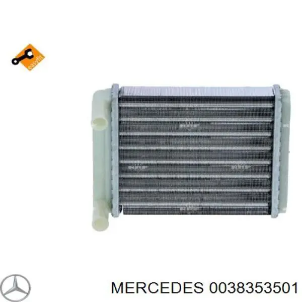 0038353501 Mercedes радиатор печки (отопителя задний)