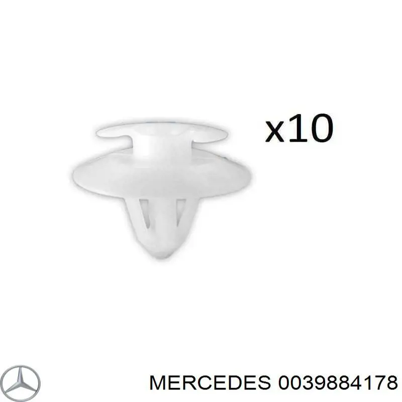 0039884178 Mercedes пистон (клип крепления накладок порогов)