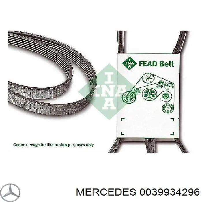 0039934296 Mercedes ремень генератора