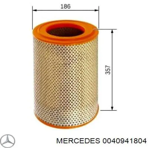 Воздушный фильтр 0040941804 Mercedes