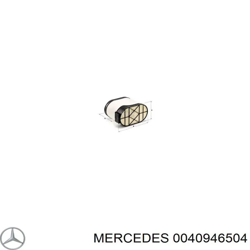 Воздушный фильтр 0040946504 Mercedes