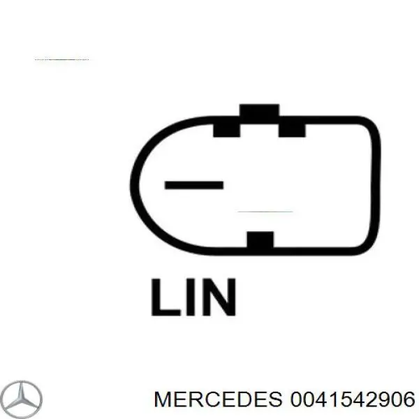 0041542906 Mercedes реле генератора