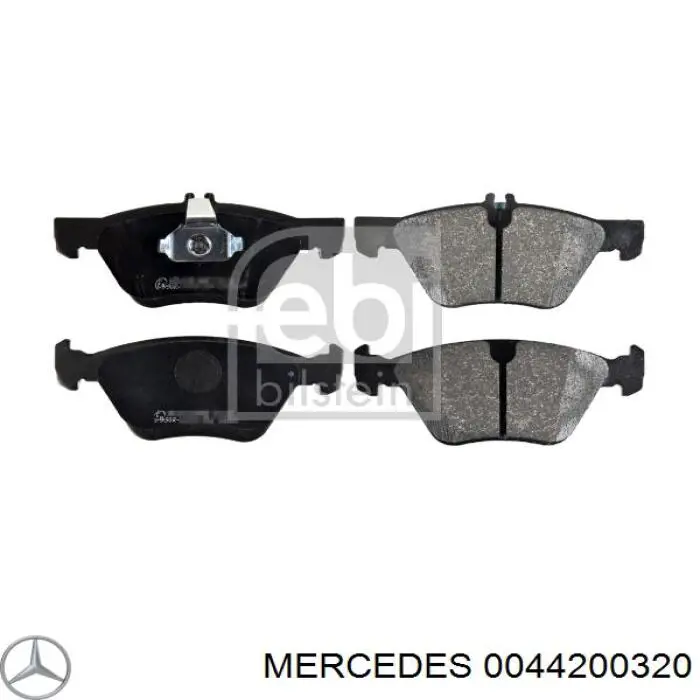 Купить 0044200320 Mercedes Колодки тормозные