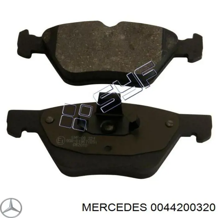 0044200320 Mercedes колодки тормозные передние дисковые