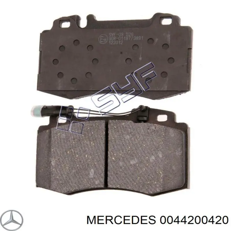 Передние тормозные колодки 0044200420 Mercedes