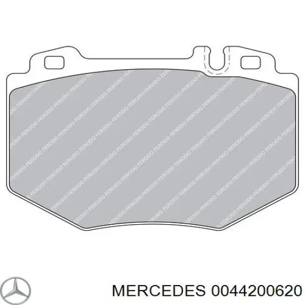 0044200620 Mercedes Колодки передние