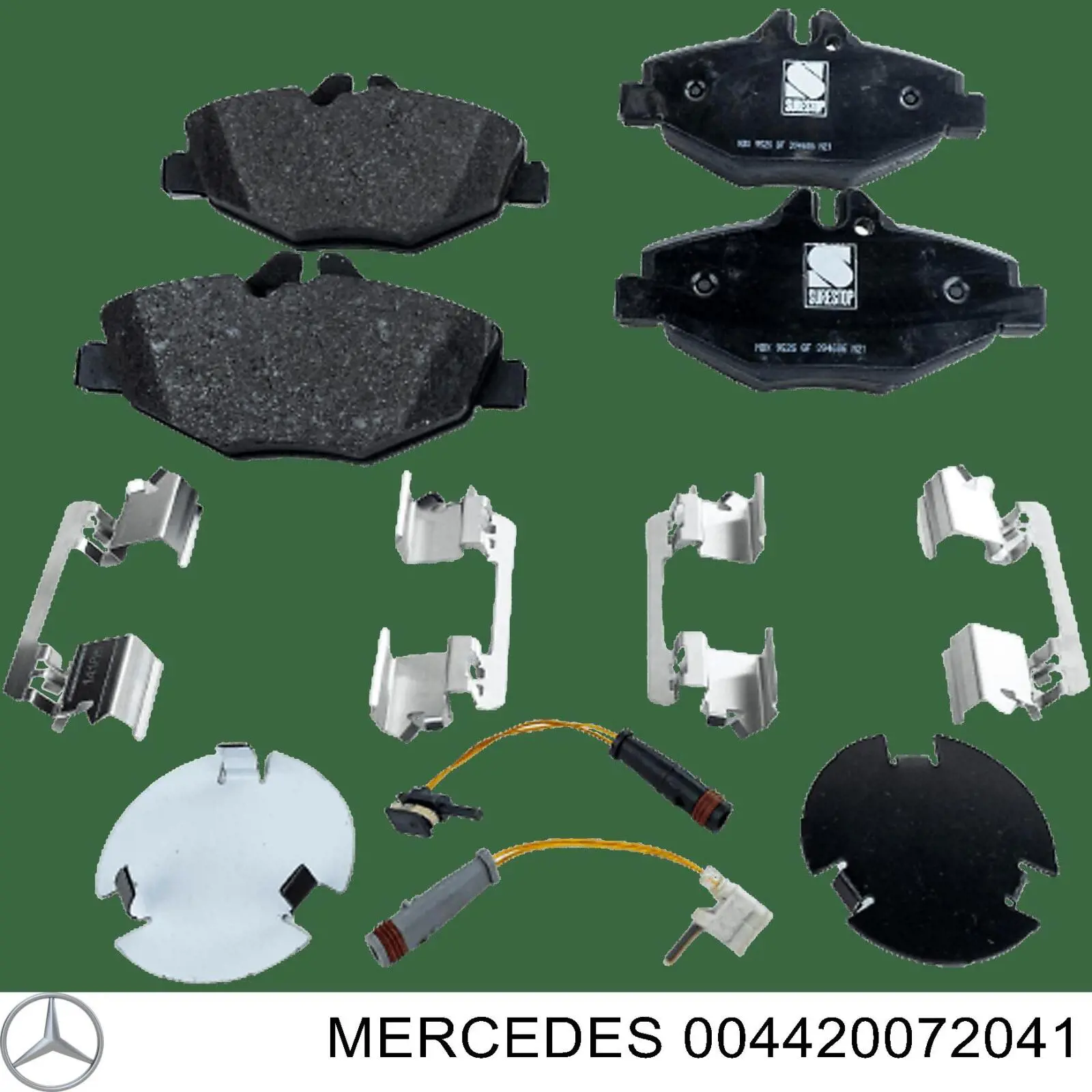 004420072041 Mercedes Колодки передние