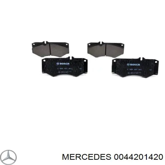 Купить 0044201420 Mercedes Колодки тормозные