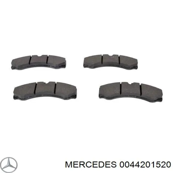 0044201520 Mercedes колодки тормозные передние дисковые