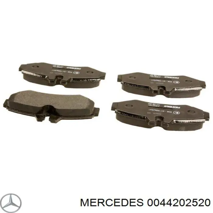 0044202520 Mercedes задние тормозные колодки