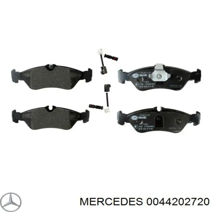 0044202720 Mercedes колодки тормозные задние дисковые