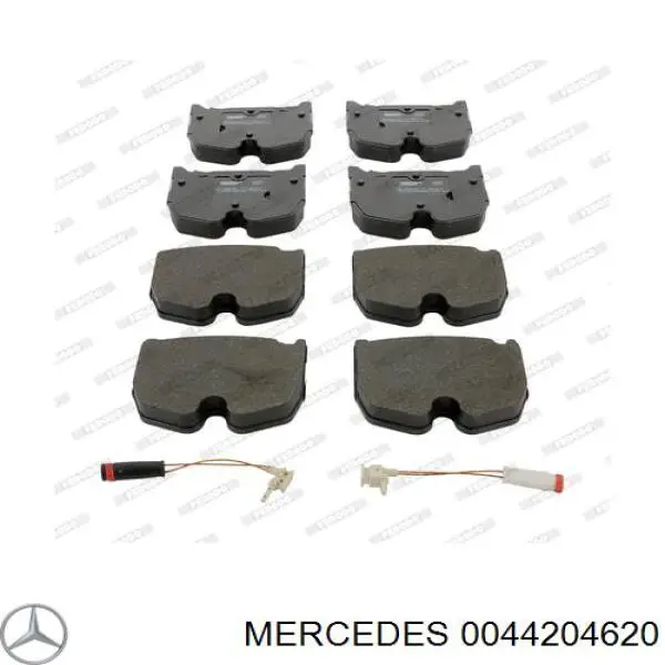 0044204620 Mercedes колодки тормозные передние дисковые