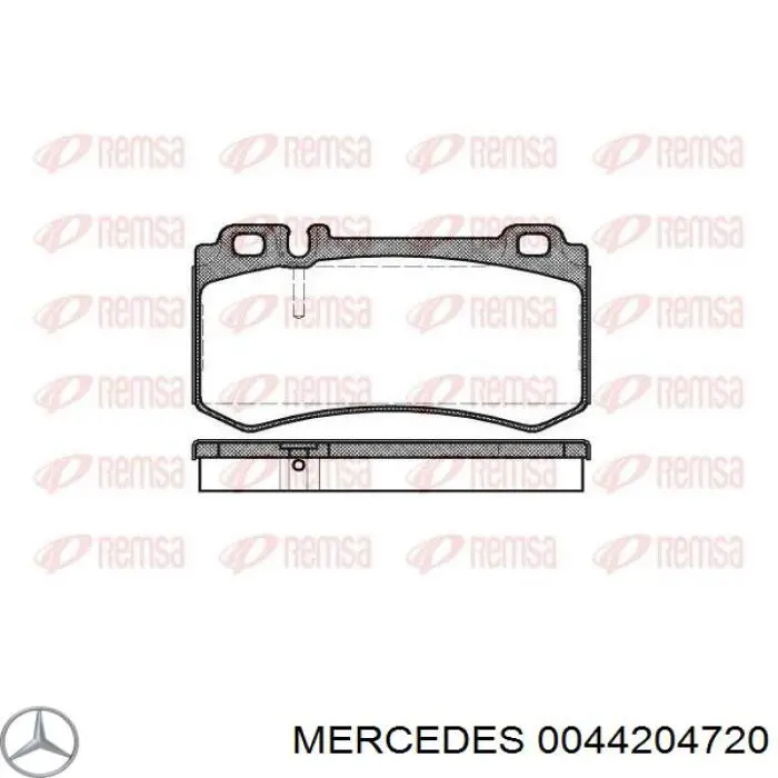 Колодки дисковые  Mercedes 0044204720 цена, от 28.51 USD