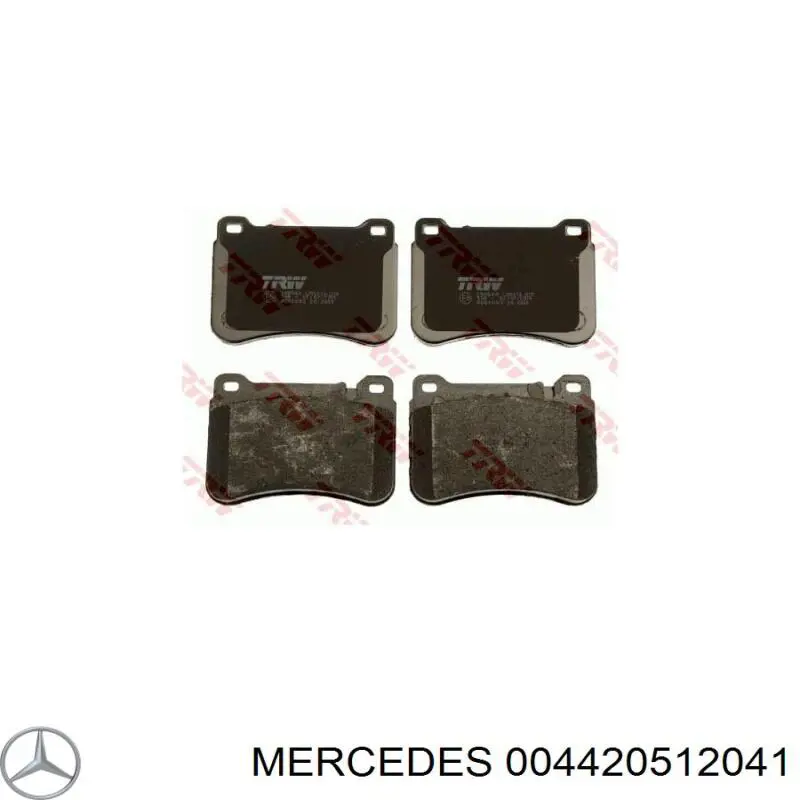 004420512041 Mercedes колодки тормозные передние дисковые