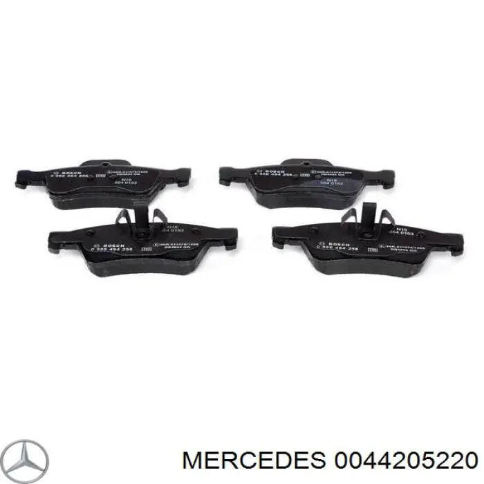 Задние тормозные колодки 0044205220 Mercedes