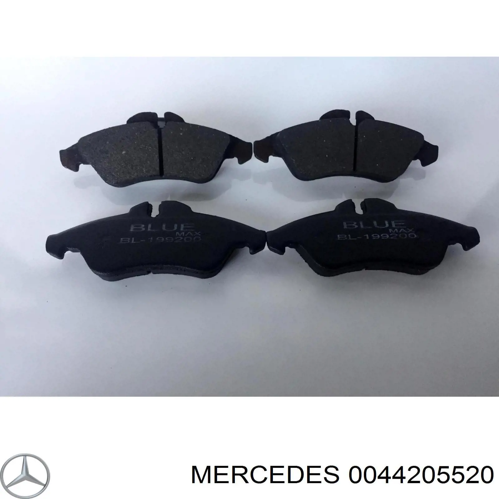 0044205520 Mercedes колодки тормозные передние дисковые